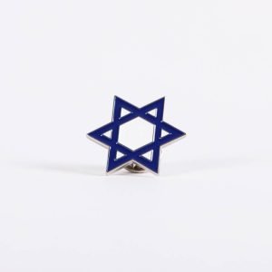 Lapel Pin – Star of David – Blue and White