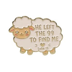 Lost Sheep Enamel Pin – He Left The 99 To Find Me, Luke 15 – Pack of 3