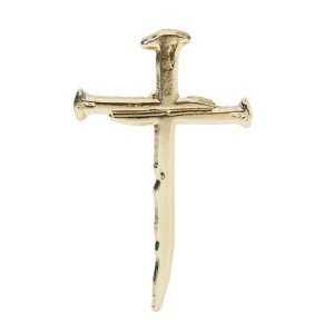 Nail Cross Enamel Pin – Cross of Nails Design – Pack of 3