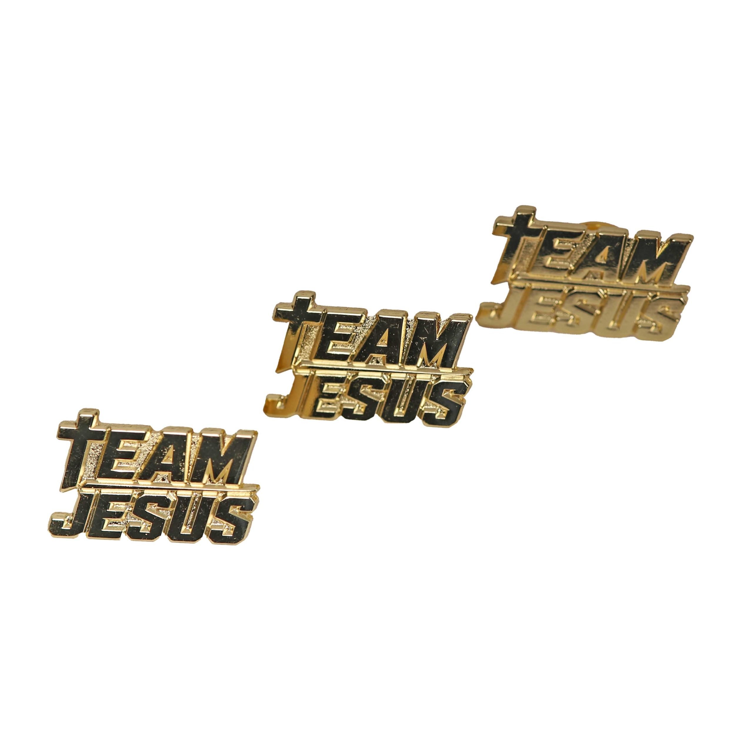 Team Jesus Enamel Pin - Bold Athletic Lettering - Pack of 3 - Image 4