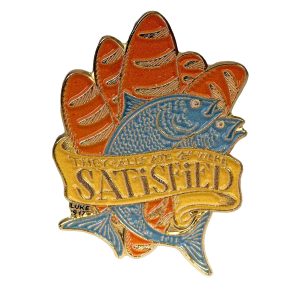 Loaves And Fishes Enamel Pin – Satisfied in Luke 9:17 – Pack of 3