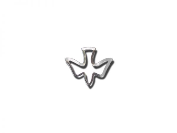Lapel Pin Open Dove- Silver- Swanson Christian Products