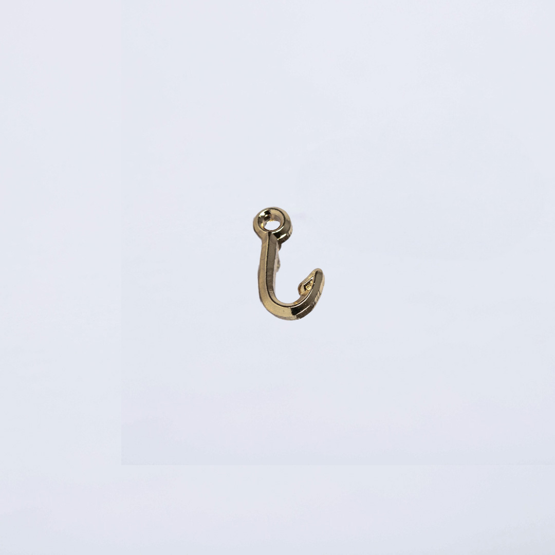 Lapel Pin Fish Hook Gold - Pack of 6 - Image 2
