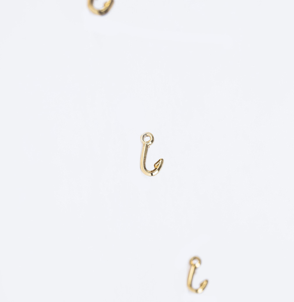 Lapel Pin Fish Hook Gold - Pack of 6 - Image 3