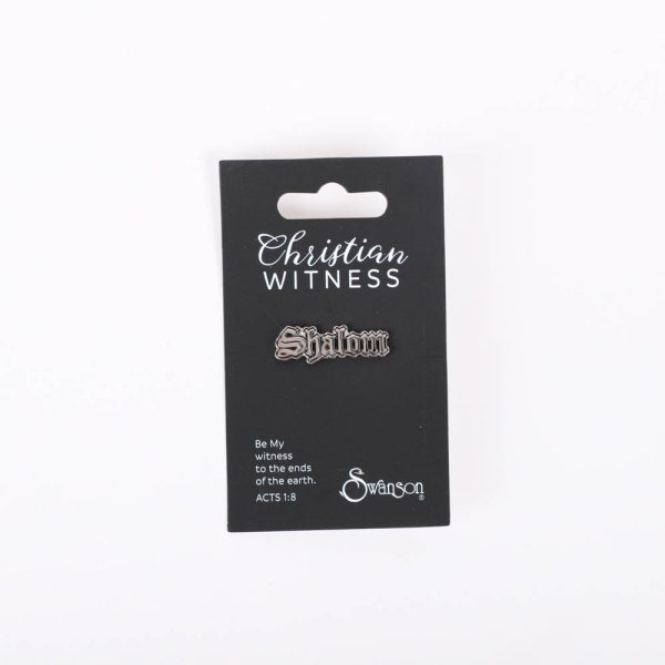 Lapel Pin - Shalom - Pk3 - Swanson Christian Products
