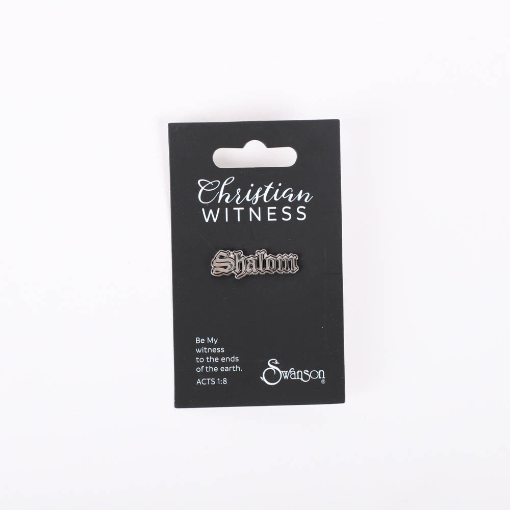 Lapel Pin - Shalom - Pk3 - Swanson Christian Products