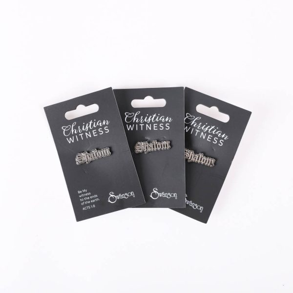 Lapel Pin - Shalom - Pk3 - Swanson Christian Products