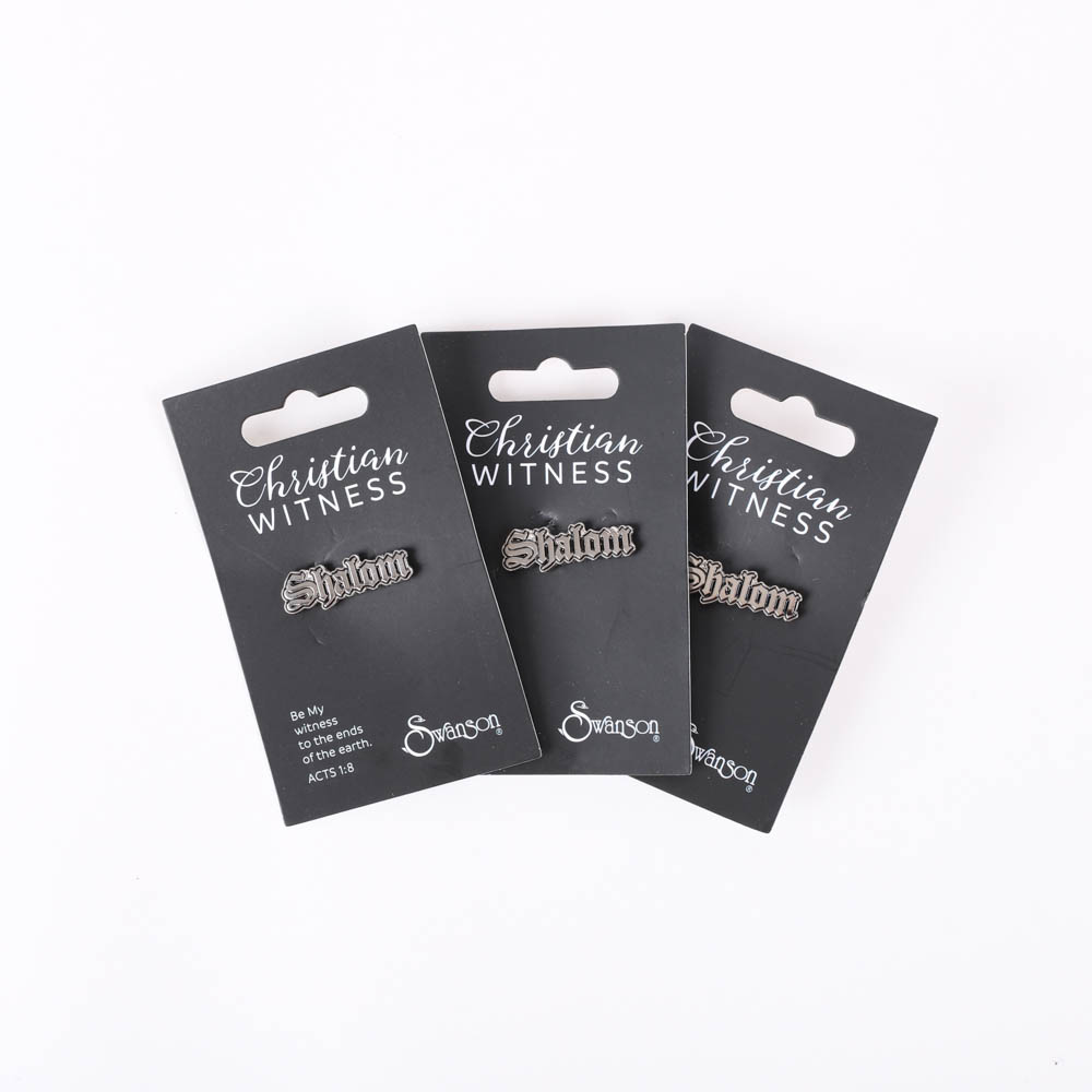 Lapel Pin - Shalom - Pk3 - Swanson Christian Products