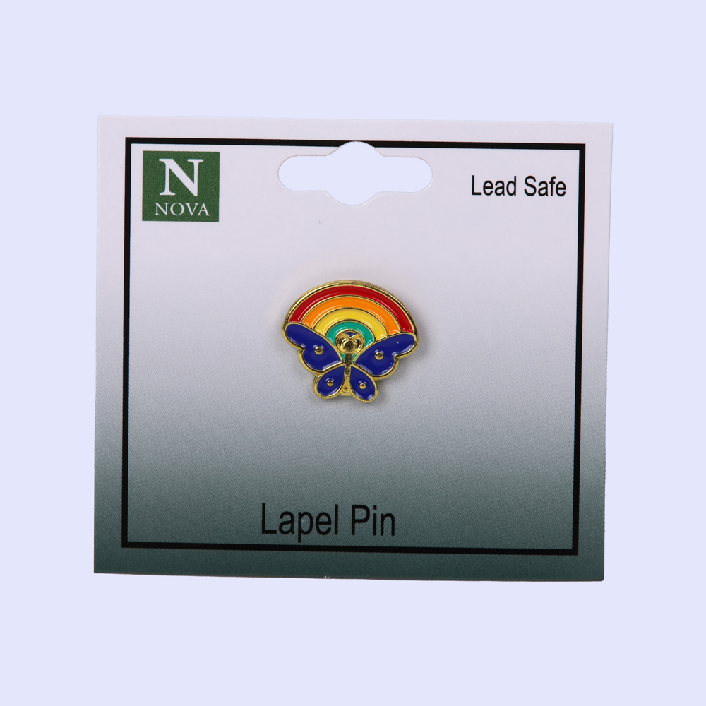 Lapel Pin Butterfly with Rainbow PK3 - Image 2