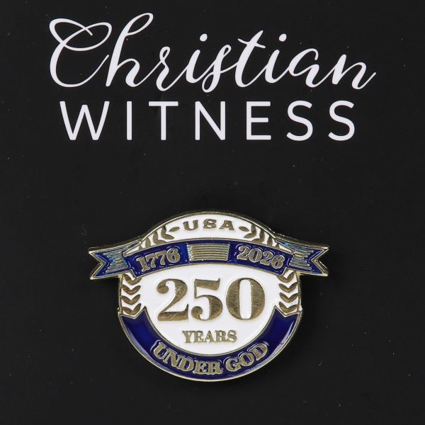 Lapel Pin 250 Year White Blue Pk3 | Swanson Christian Products