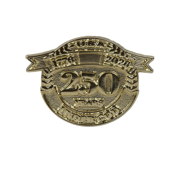 Gold Lapel Pin - USA 250 Year - PK6 | Swanson Christian Products