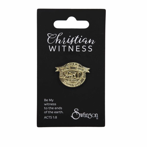 Gold Lapel Pin - USA 250 Year - PK6 | Swanson Christian Products