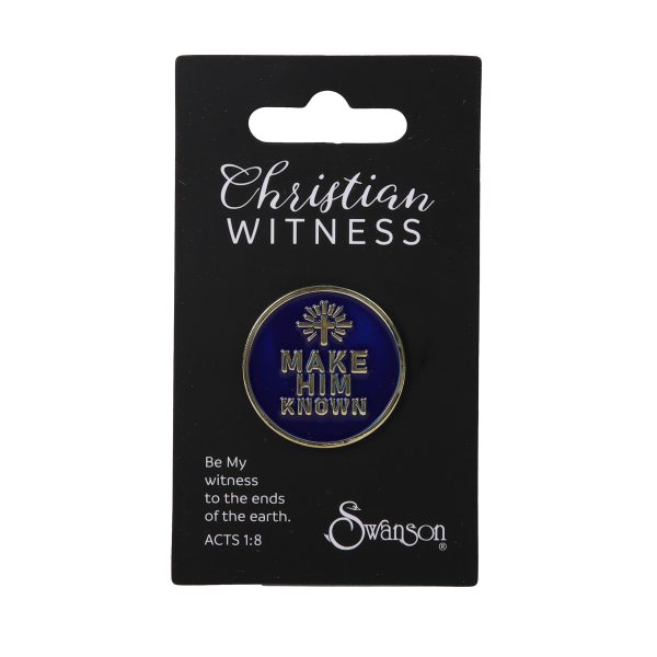 Lapel Pin - Make Him Known - Pk6 | Swanson Christian Products