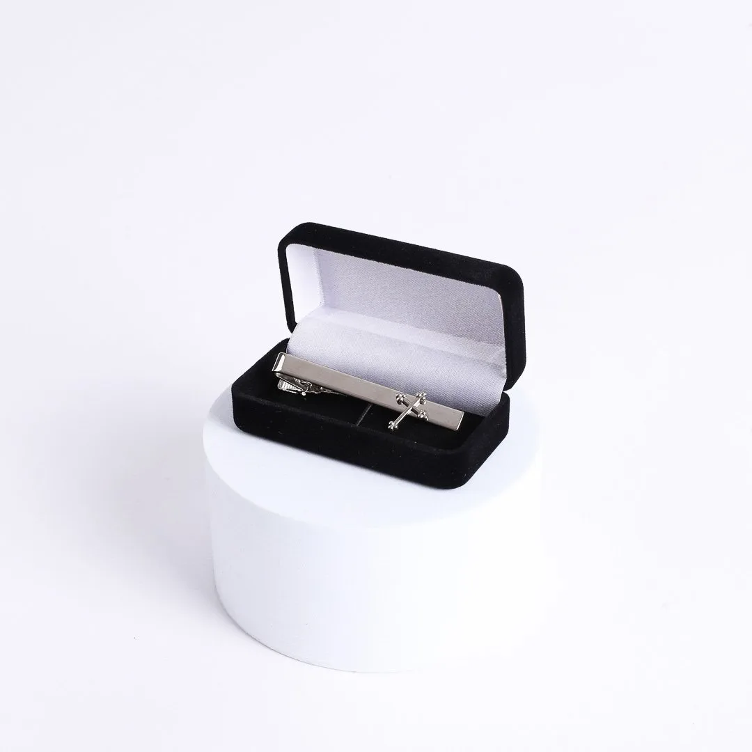 Tie Bar Cross Silver- Swanson Christian Products