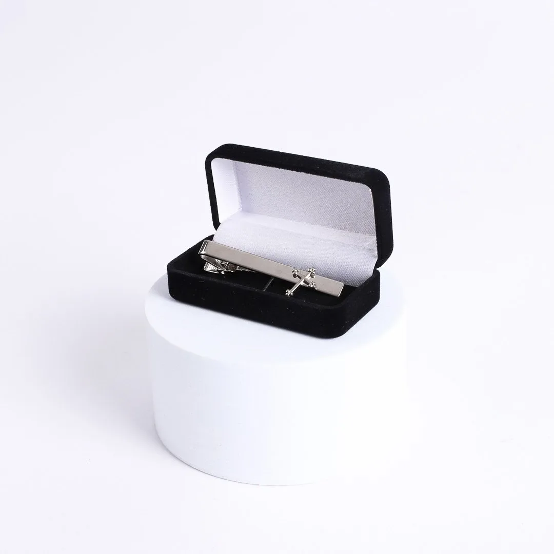 Tie Bar Cross Silver- Swanson Christian Products