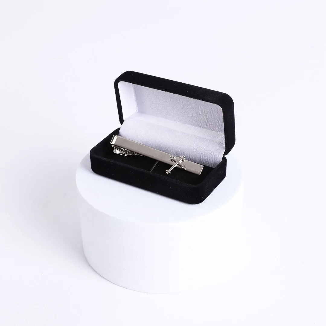 Tie Bar Cross Silver- Swanson Christian Products