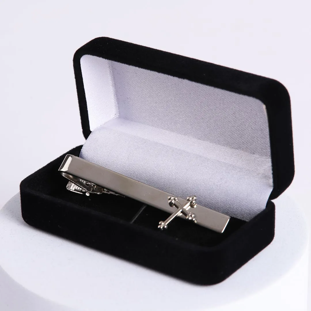 Tie Bar Cross Silver- Swanson Christian Products