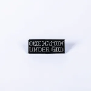 Auto Emblem – One Nation Under God – Silver – Pk6