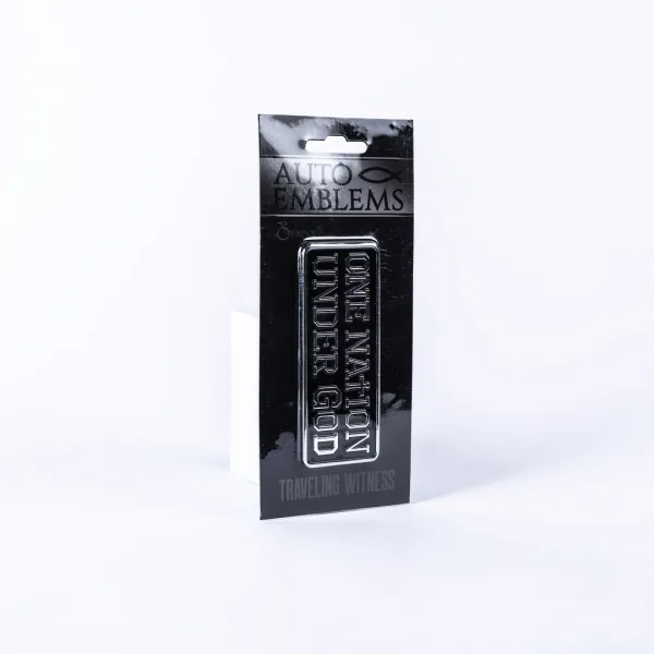 Auto Emblem - One Nation Under God - Silver - Pk6 | Swanson Christian Products