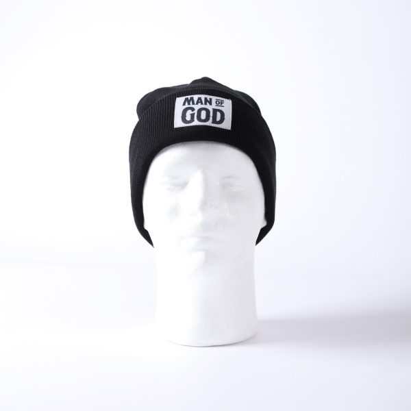 black beanie - man of God | Swanson Chrisitan Products
