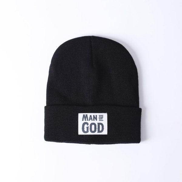 black beanie - man of God | Swanson Chrisitan Products
