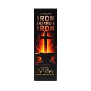 Iron Sharpens Iron Bookmark – Proverbs 27:17 – Pack of 25