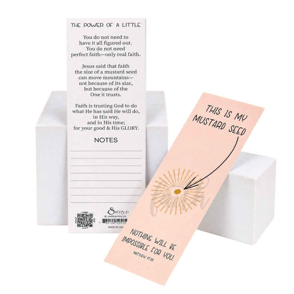 Mustard Seed Faith Bookmark - Matthew 17:20 - Pack of 25 - Image 2