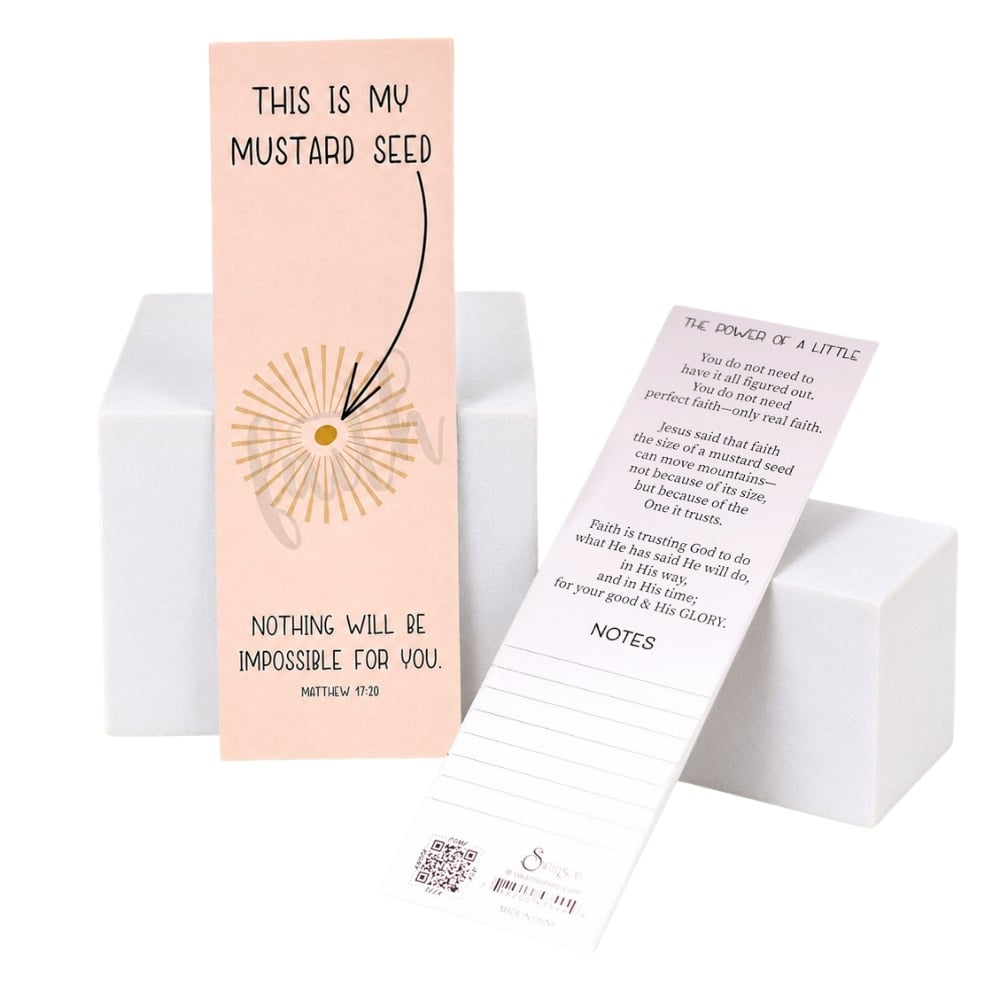 Mustard Seed Faith Bookmark - Matthew 17:20 - Pack of 25 - Image 3