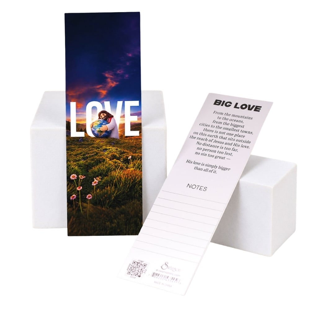 Jesus Hugging the World Bookmark - Pack of 25 - Image 2
