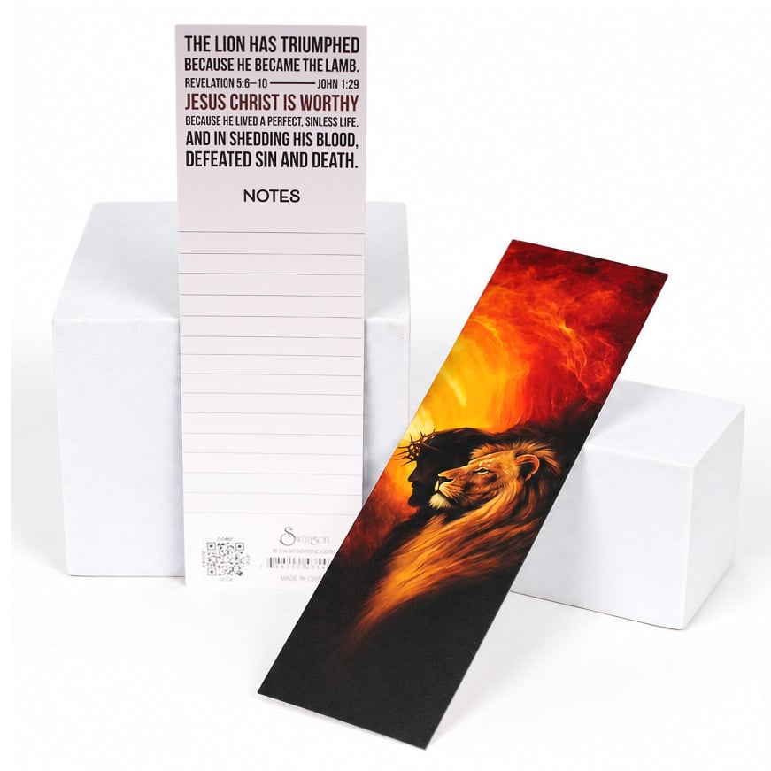 Lion of Judah Bookmark - Revelation 5:6-10 - Pack of 25 - Image 3