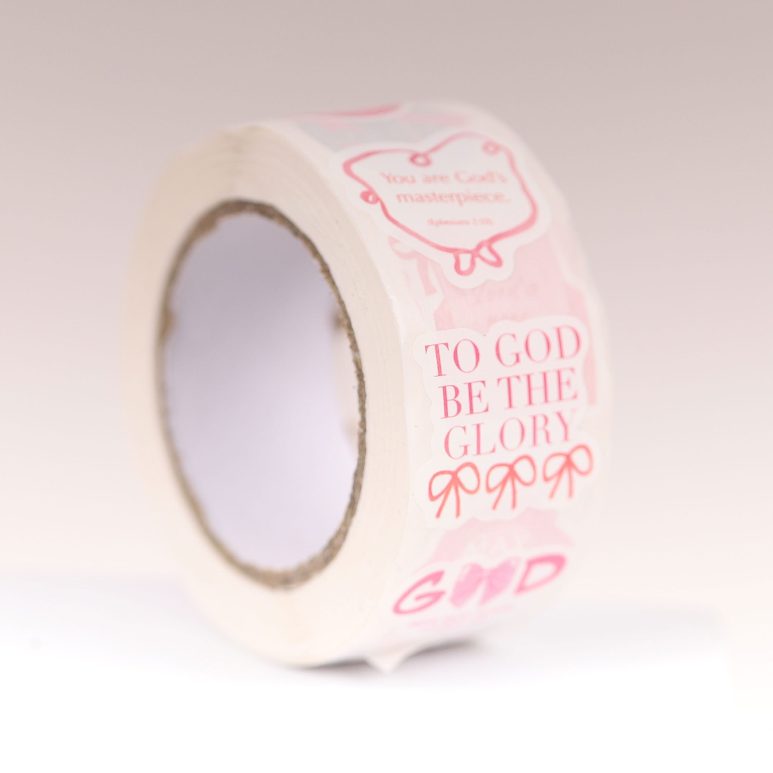 Christian Stickers - Pink Bow Bible Verse Roll, 500 Count - Image 3