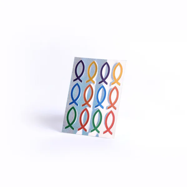 Sticker Foil- Fish Emblems- Swanson Christian Products