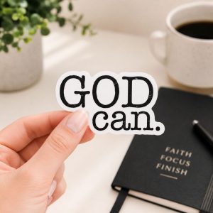 Sticker Vinyl God Can Pk5