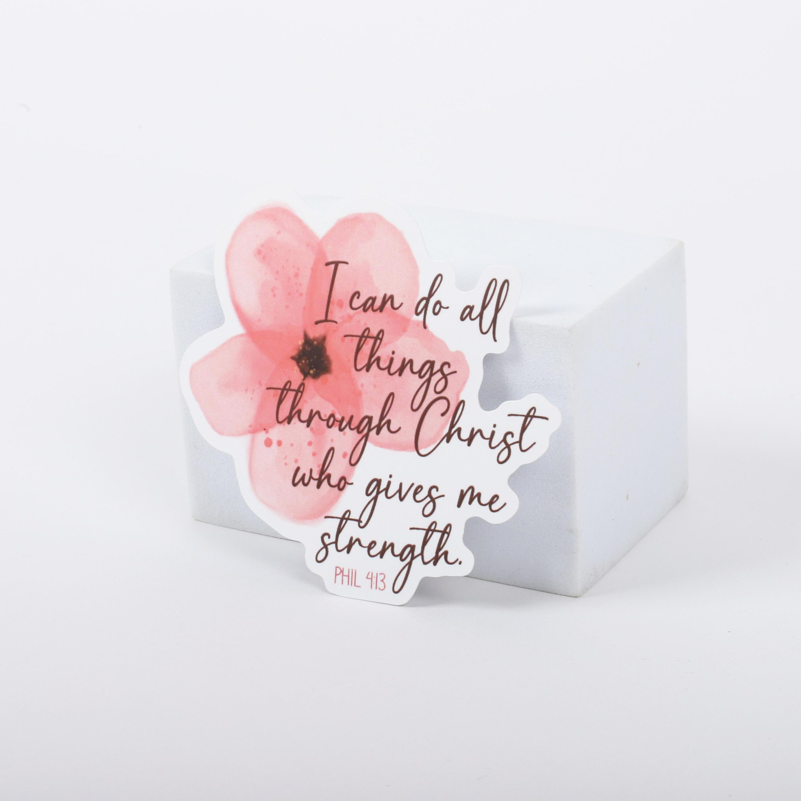 Sticker Vinyl I Can Do All Things Pk5 - Image 2