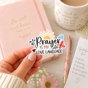 Sticker Vinyl Prayer Love Language Pk5
