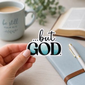 Sticker Vinyl But God Pk5