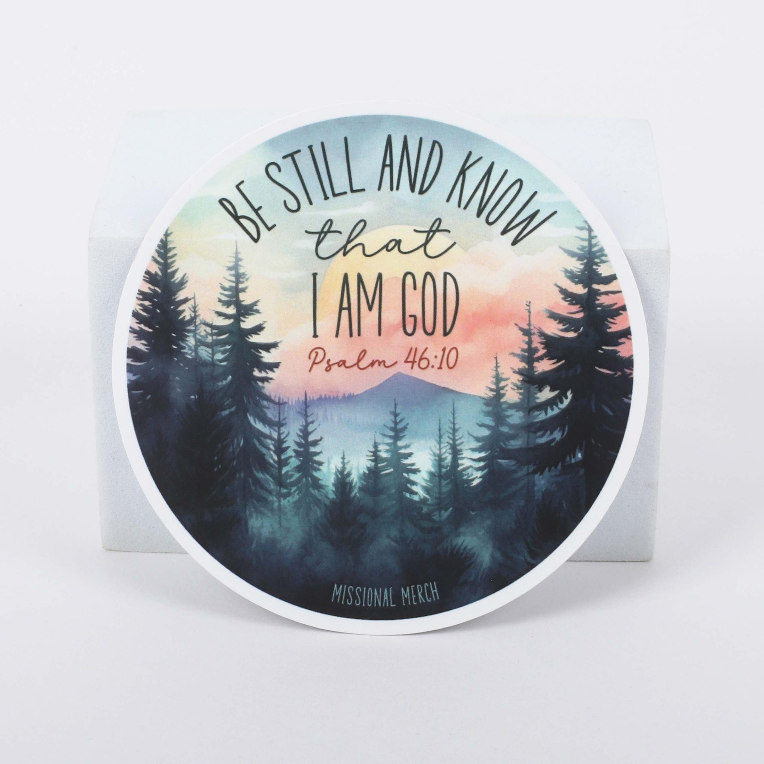 Sticker Vinyl Be Still And Know - Scenic Pk5 - Image 3
