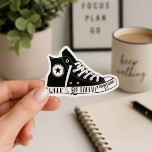Sticker Vinyl Walk By Faith Pk5