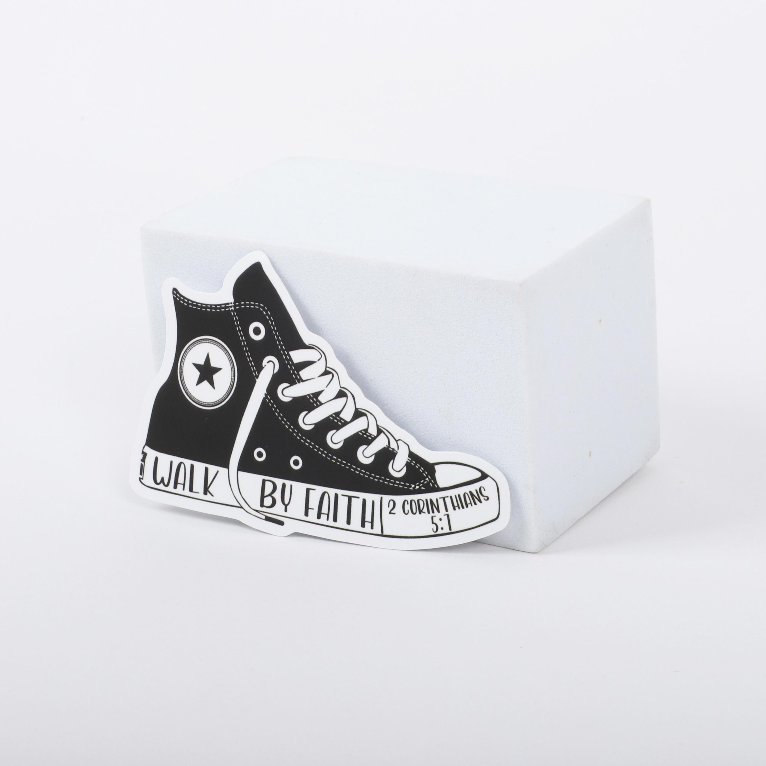 Sticker Vinyl Walk By Faith Pk5 - Image 4