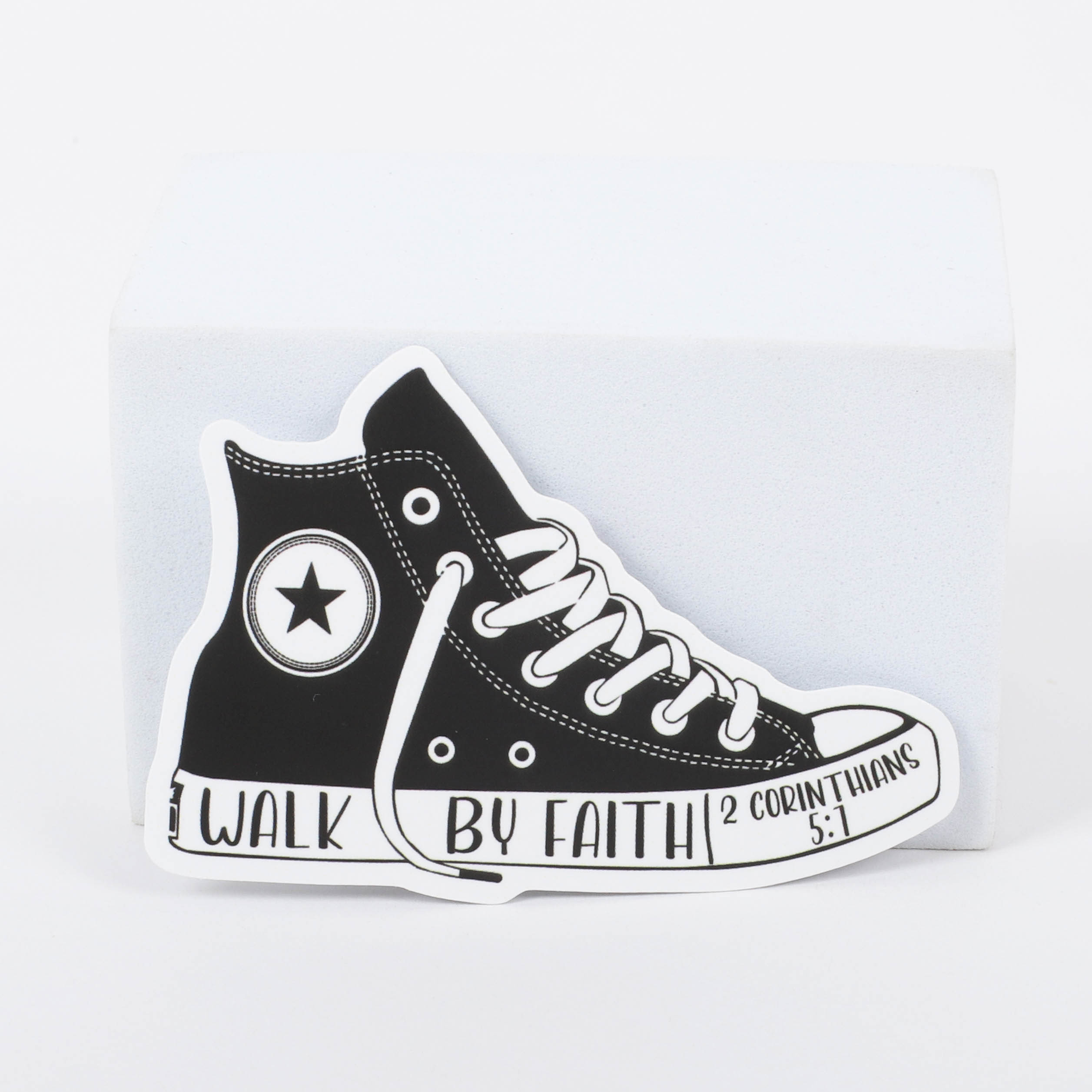Sticker Vinyl Walk By Faith Pk5 - Image 2