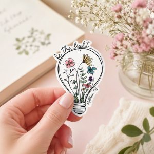 Sticker Vinyl Be The Light Pk5
