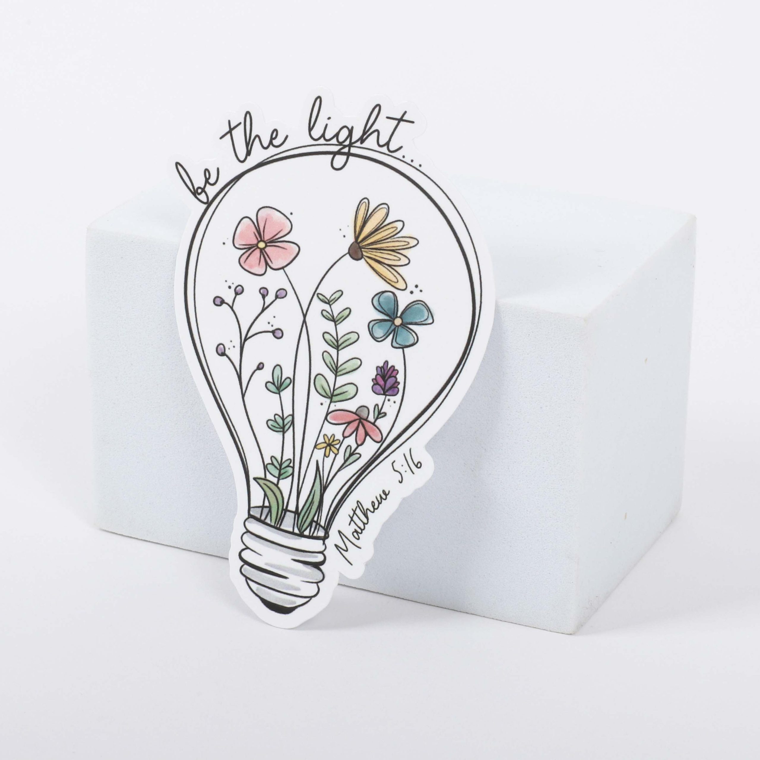 Sticker Vinyl Be The Light Pk5 - Image 3