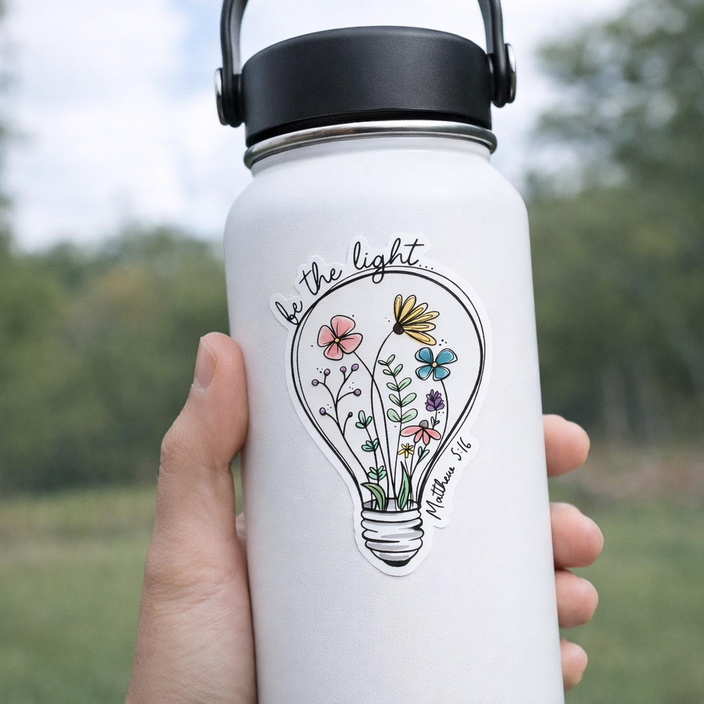 Sticker Vinyl Be The Light Pk5 - Image 4