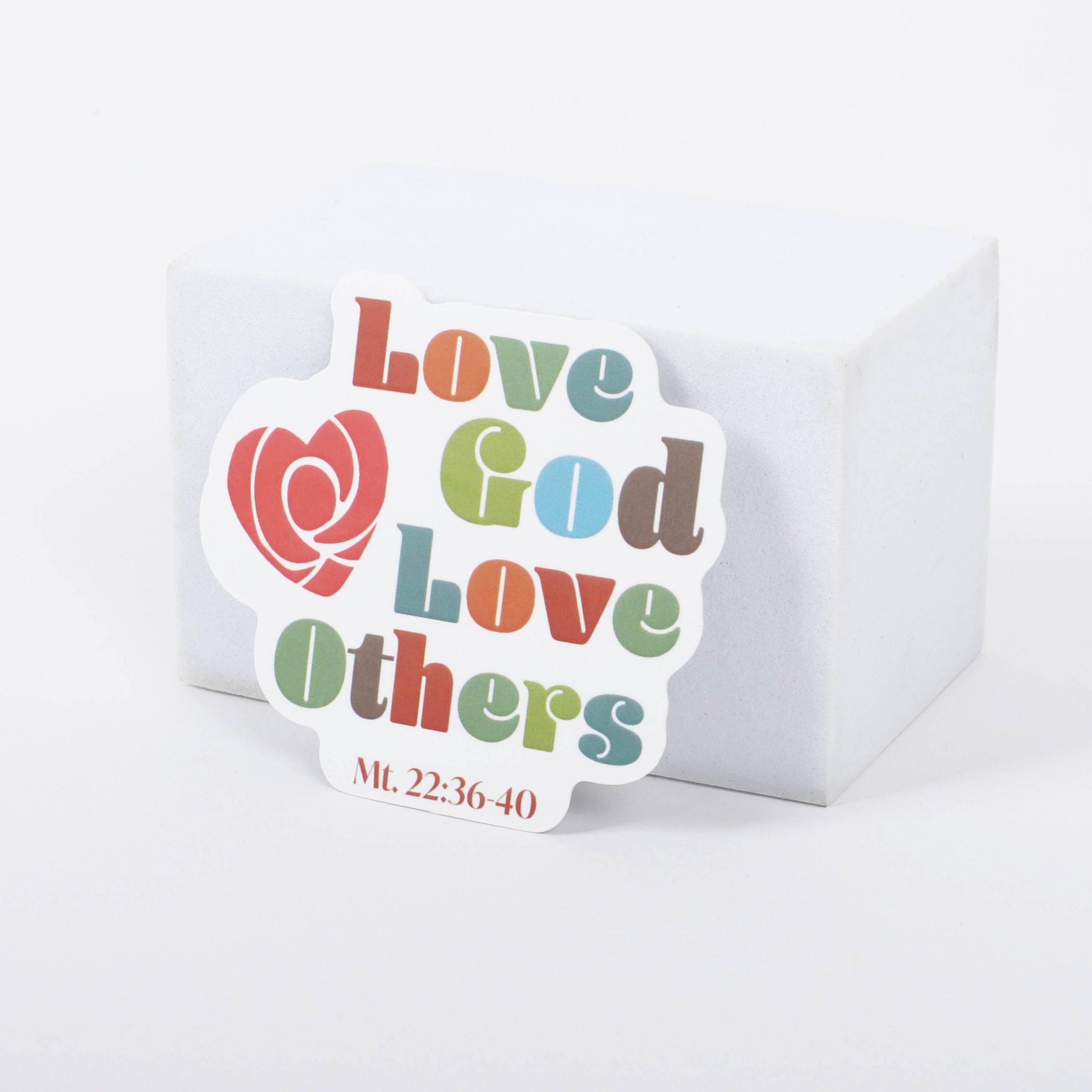 Sticker Vinyl Love God Love Others Pk5 - Image 2