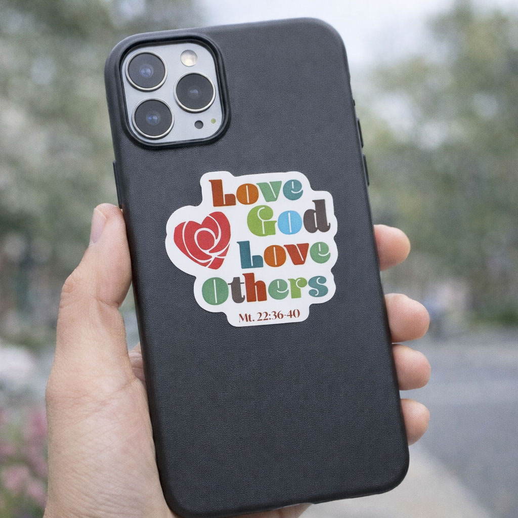 Others Sticker Sticker Vinyl Love God Love Others Pk5 - SWANSON CHRISTIAN PRODUCTS