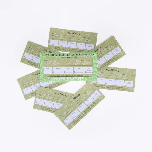 Offering Envelop For Tithe Offering Deut. 12: 6-7- Swanson Christian Products