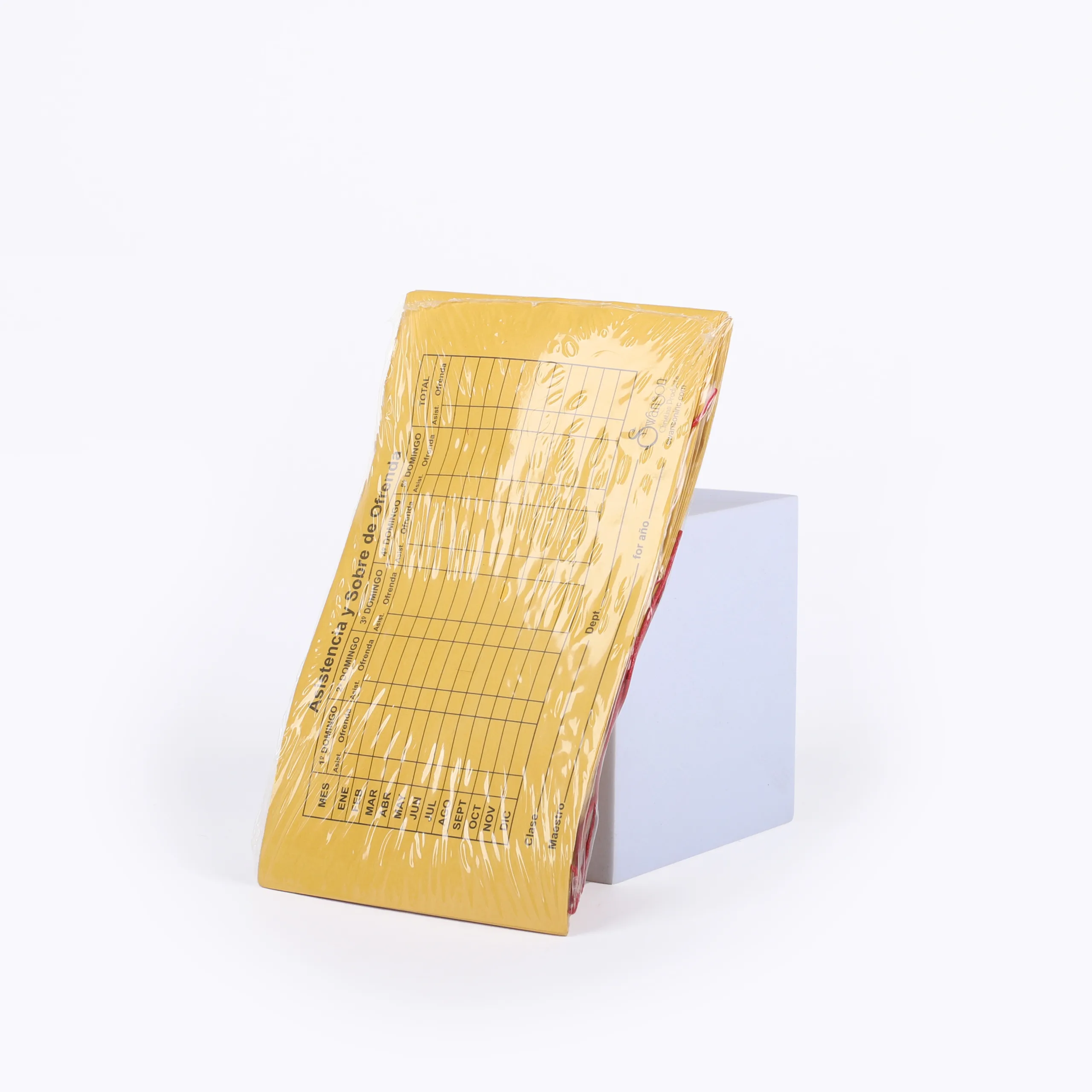 Offering Envelop Asistencia Sobre De Ofrenda Goldenrod- Swanson Christian Products