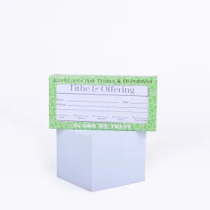 Offering Envelope for Tithe and Offering – Pack of 100 – Purple and White Design