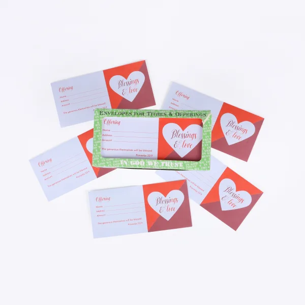 Offering Envelop- Blessing And Love- Swanson Christian Products