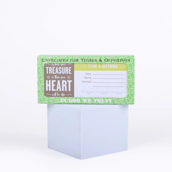 Envelop For Tithe And Offering- Matthew 6:21- Swanson Christian Products